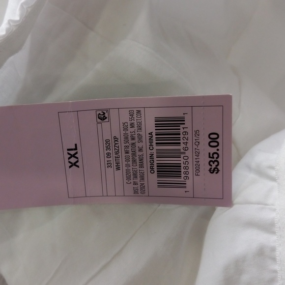 Wild Fable Elegant White Strapless Dress Ruched Flared Pleated Skirt Plus Size - Picture 8 of 12